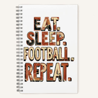 Carnet Conception de fan de football vintage | Graphique