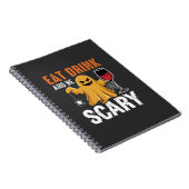 Carnet Conception de fantôme effrayant Halloween Manger B (Côté Droit)