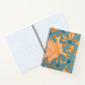 Carnet Conception de feuille contemporaine pêche (Intérieur)