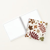 Carnet Conception de feuilles mortes Couleurs d'automne s (Intérieur)