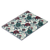 Carnet Conception de filigrane floral gothique de fleurs (Côté gauche)
