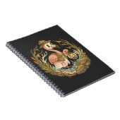 Carnet Conception de flamant rose de marais effrayant vin (Côté Droit)
