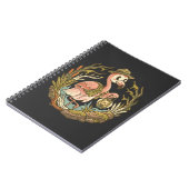 Carnet Conception de flamant rose de marais effrayant vin (Côté gauche)