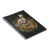 Carnet Conception de flamant rose effrayant pour Hallowee (Côté Droit)