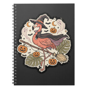 Carnet Conception de flamant rose effrayant vintage pour