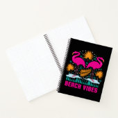 Carnet Conception de flamants roses de vibes de plage (Intérieur)
