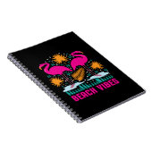 Carnet Conception de flamants roses de vibes de plage (Côté Droit)