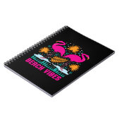 Carnet Conception de flamants roses de vibes de plage (Côté gauche)