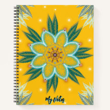 Conception de fleur de mandala dorée bleue