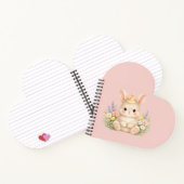 Carnet Conception de fleur sauvage de lapin duveteux pour (Intérieur)