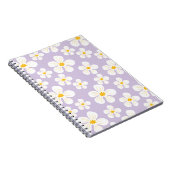 Carnet Conception de fleurs blanches mignonnes pour le re (Côté Droit)