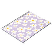 Carnet Conception de fleurs blanches mignonnes pour le re (Côté gauche)