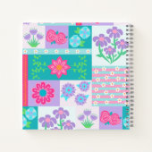 Carnet Conception de fleurs vibrantes en fleurs (Dos)