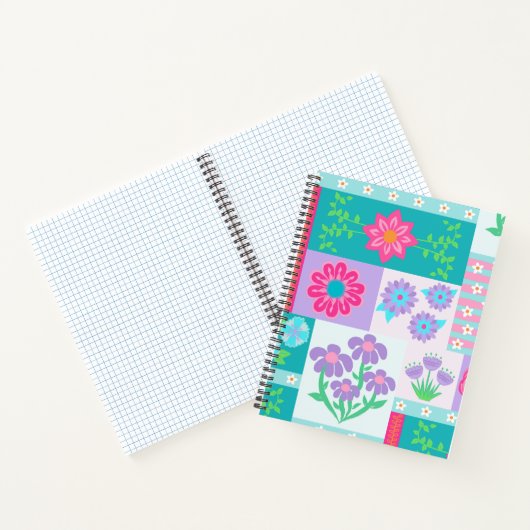 Carnet Conception de fleurs vibrantes en fleurs (Intérieur)