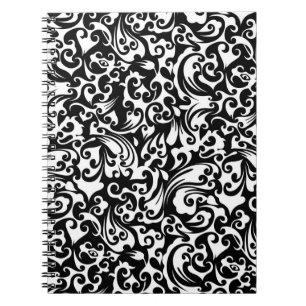 Carnet Conception de fond abstrait noir blanc mignon