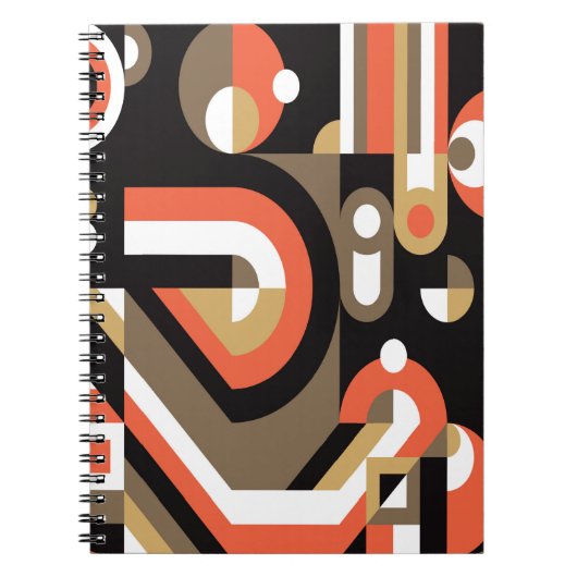Carnet Conception de fond géométrique. Motif d'art abstra (Devant)