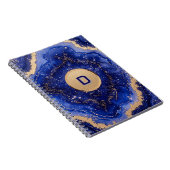 Carnet Conception de géode abstraite avec accents de rose (Côté Droit)