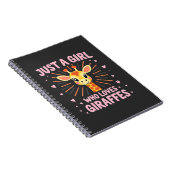 Carnet Conception de girafe drôle pour femmes filles safa (Côté Droit)