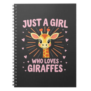 Carnet Conception de girafe drôle pour femmes filles safa