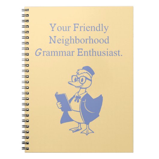 Carnet Conception de grammaire de quartier amicale (Devant)