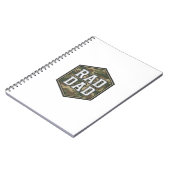 Carnet Conception de gravure vintage hexagonale camouflée (Côté gauche)