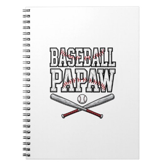 Carnet Conception de gravure vintage Papaw baseball_1 (Devant)