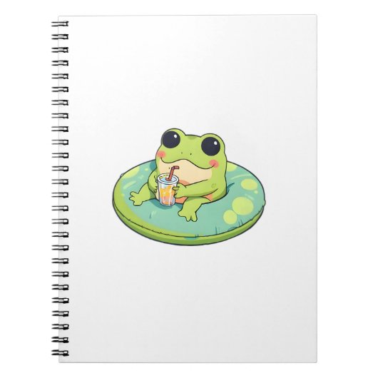 Carnet Conception de grenouille chibi mignonne pour une j (Devant)