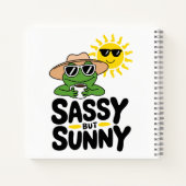 Carnet Conception de grenouille Sassy mais Sunny - Drôle (Dos)