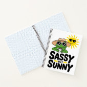 Carnet Conception de grenouille Sassy mais Sunny - Drôle  (Intérieur)