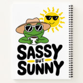 Carnet Conception de grenouille Sassy mais Sunny - Drôle  (Dos)
