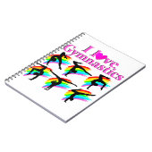 CARNET CONCEPTION DE GYMNASTICS DE PLAIN ROSE JOLIE (Côté gauche)