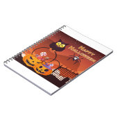 Carnet Conception de Halloween très mignonne et heureuse (Côté gauche)