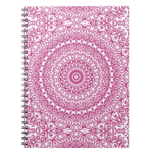 Carnet Conception de kaléidoscope de rose de mandala de (Devant)