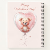 Carnet Conception de la Saint-Valentin avec un ours en pe (Dos)