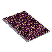 Carnet Conception de la série Leopard violet et or 1 (Côté Droit)