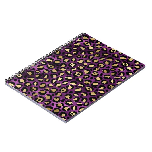 Carnet Conception de la série Leopard violet et or 1 (Côté gauche)