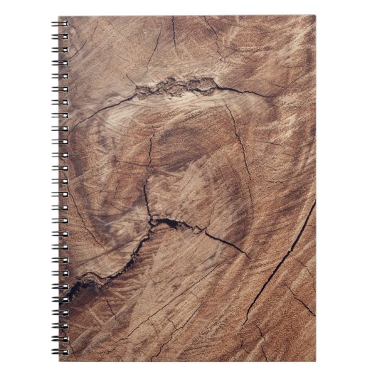 Carnet Conception de la texture du grain de bois rustique (Devant)