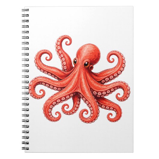 Carnet Conception de la vie marine de l'octopus océan (Devant)