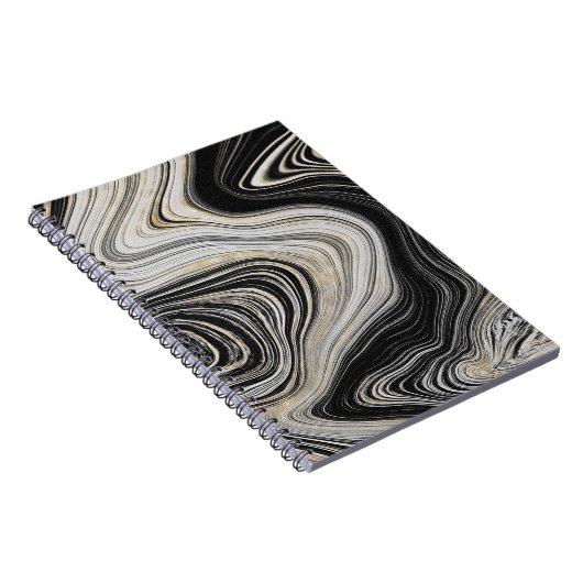 Carnet Conception de l'Agate Noir et Or (Côté Droit)