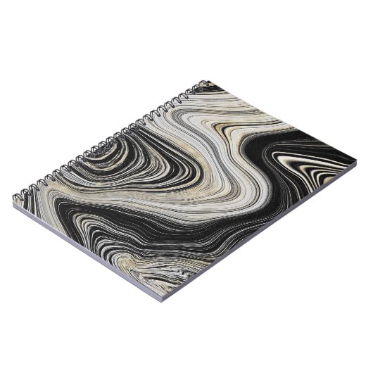 Carnet Conception de l'Agate Noir et Or (Côté gauche)