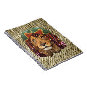 Carnet Conception de l'humour du lion Rastafarian-faune s (Côté Droit)