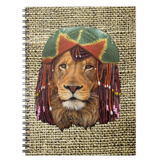 Carnet Conception de l'humour du lion Rastafarian-faune s (Devant)