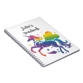 Carnet Conception de licorne de couleur arc-en-ciel (Côté Droit)