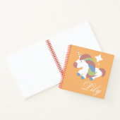 Carnet Conception de licorne mignonne éclat de prance  (Intérieur)