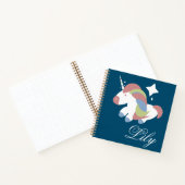 Carnet Conception de licorne mignonne éclat de prance (Intérieur)