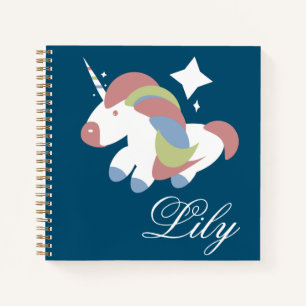 Carnet Conception de licorne mignonne éclat de prance