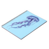 Carnet Conception de l'illustration de la méduse violette (Côté gauche)
