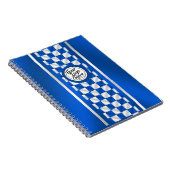 Carnet Conception de logo en spirale à rayure de course à (Côté Droit)