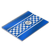 Carnet Conception de logo en spirale à rayure de course à (Côté gauche)