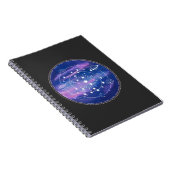 Carnet Conception de lune de galaxie minimale | Art esthé (Côté Droit)